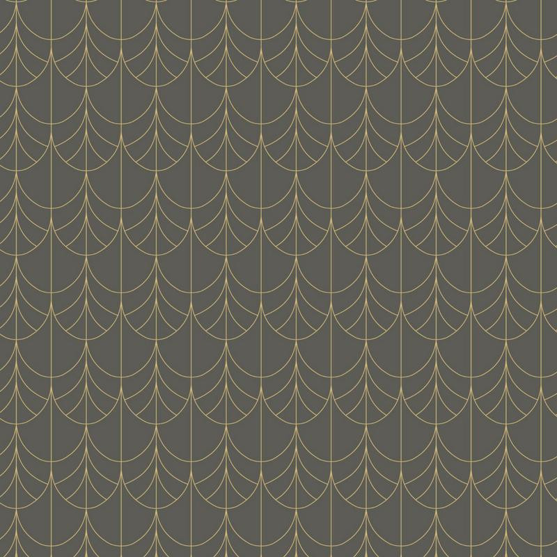 Papier peint intissé FILAMENT noir - Belle Epoque Casadeco