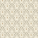 Papier peint intissé Coquilles motif art déco beige - Rasch