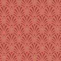 Papier peint Coquilles Art Déco Terracotta - Rasch - 808438