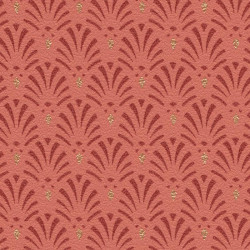 Papier peint Coquilles Art Déco Terracotta - Rasch - 808438