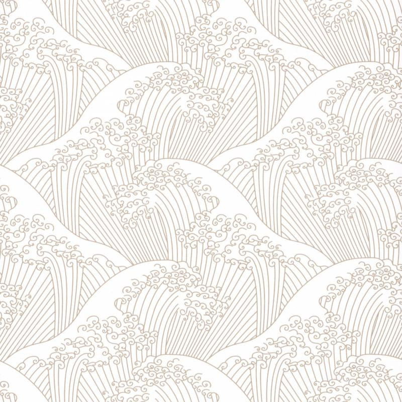 Papier peint Nami beige irisé - HANAMI - Caselio - HAN100381515