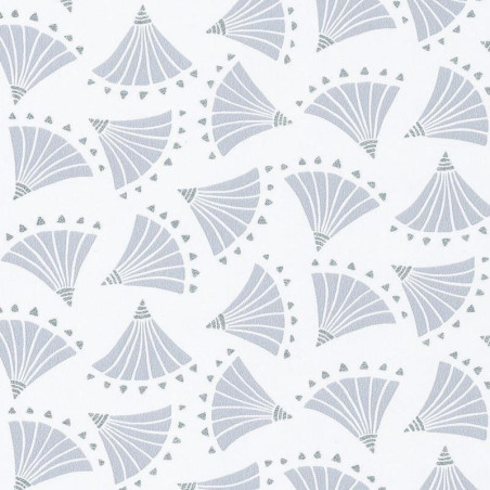 Papier peint Origami gris clair et argent HANAMI - Caselio - HAN100369217