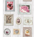 Papier peint Cadres rose - FAUX SEMBLANT - Ugepa - L108-03