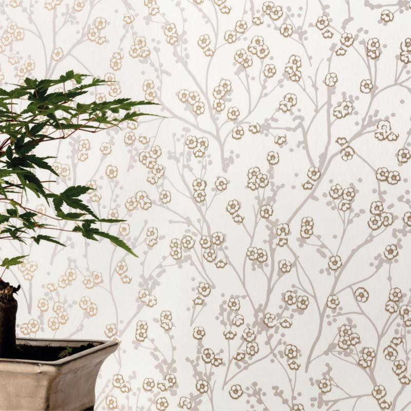 Papier peint Sakura beige - HANAMI - Caselio - HAN100341717