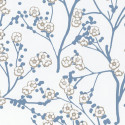 Papier peint cerisier japonais SAKURA bleu gris - HANAMI - Caselio