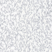 Papier peint cerisier japonais SAKURA gris argent - HANAMI - Caselio