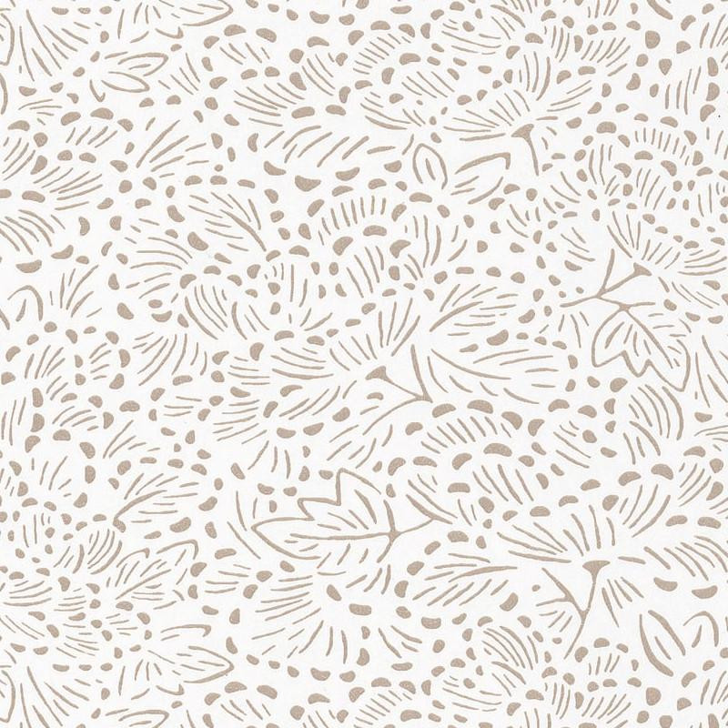 Papier peint floral KONOHA beige irisé - HANAMI - Caselio