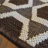  Tapis Hexagones chocolat / écru - 160x230cm - ESSENZA 