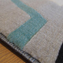 Tapis velours ras "Triangles Imparfaits gris clair" - Canvas BALTA