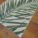 Tapis corde "Tropical feuillage vert écru" - Star BALTA 140x200