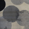 Tapis moderne Ronds gris sur fond écru - Canvas - 120x170cm