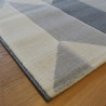 Tapis moderne à motif géométrique écru et gris - Canvas - 140x200cm