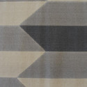 Tapis moderne à motif géométrique écru et gris - Canvas - 140x200cm