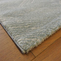Tapis bleu pastel motif géométrique fondu - 140x200 - OPUS - BALTA