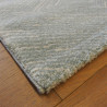 Tapis bleu pastel motif géométrique fondu - 140x200 - OPUS - BALTA