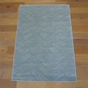 Tapis bleu pastel motif géométrique fondu - 140x200 - OPUS - BALTA