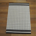 Tapis moderne quadrillé écru et noir - 140x200cm - ELLE - BALTA