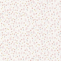 Papier peint Fleurs Liberty jaune et rose - HAPPY DREAMS - Casadeco - HPDM82752212