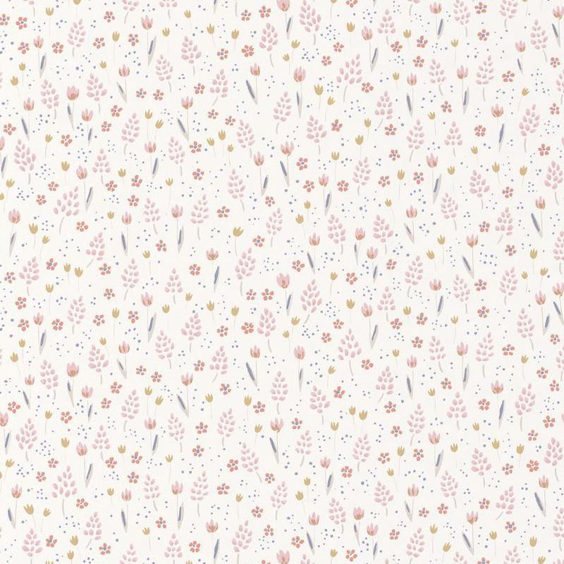 Papier peint Fleurs Liberty jaune et rose - HAPPY DREAMS - Casadeco - HPDM82752212
