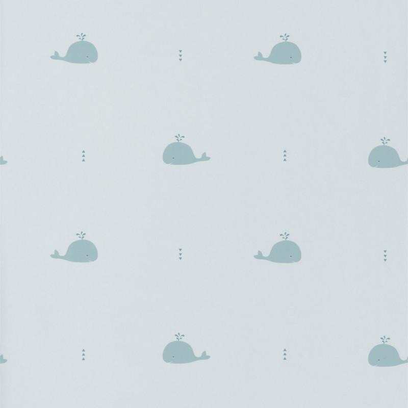 Papier peint intissé Baleines bleues - HAPPY DREAMS Casadeco