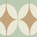 Papier peint intissé Diane motif art déco vert gold - Most Fabulous Rasch