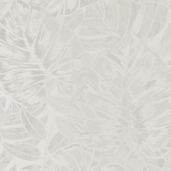 Papier peint Feuilles blanc irisé - PANAMA - Casadeco - PANA81070128
