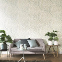 Papier peint Feuilles vert amande et blanc - PANAMA - Casadeco  PANA81077224