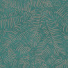 Papier peint FOUGERES émeraude - PANAMA- Casadeco 