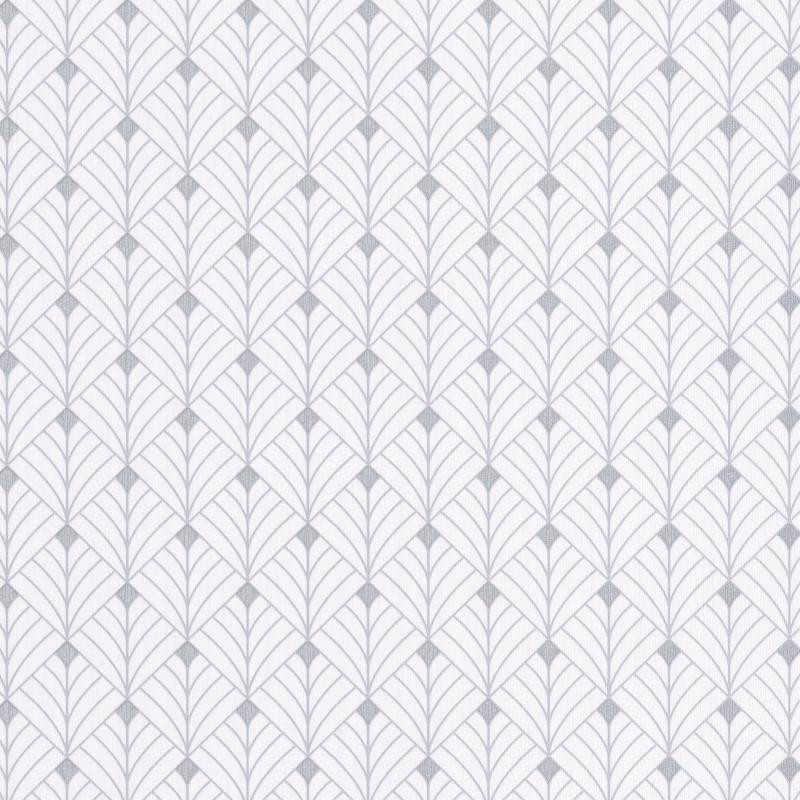 Papier peint Mistinguett blanc et gris - SCARLETT - Caselio - SRL100430099