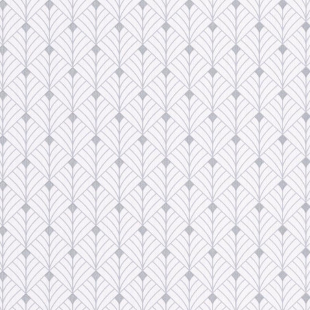 Papier peint Mistinguett blanc et gris - SCARLETT - Caselio - SRL100430099