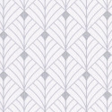 Papier peint MISTINGUETT blanc et gris - SCARLETT - Caselio