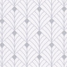 Papier peint MISTINGUETT blanc et gris - SCARLETT - Caselio