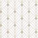 Papier peint MISTINGUETT écru et beige - SCARLETT - Caselio