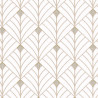 Papier peint MISTINGUETT écru et beige - SCARLETT - Caselio