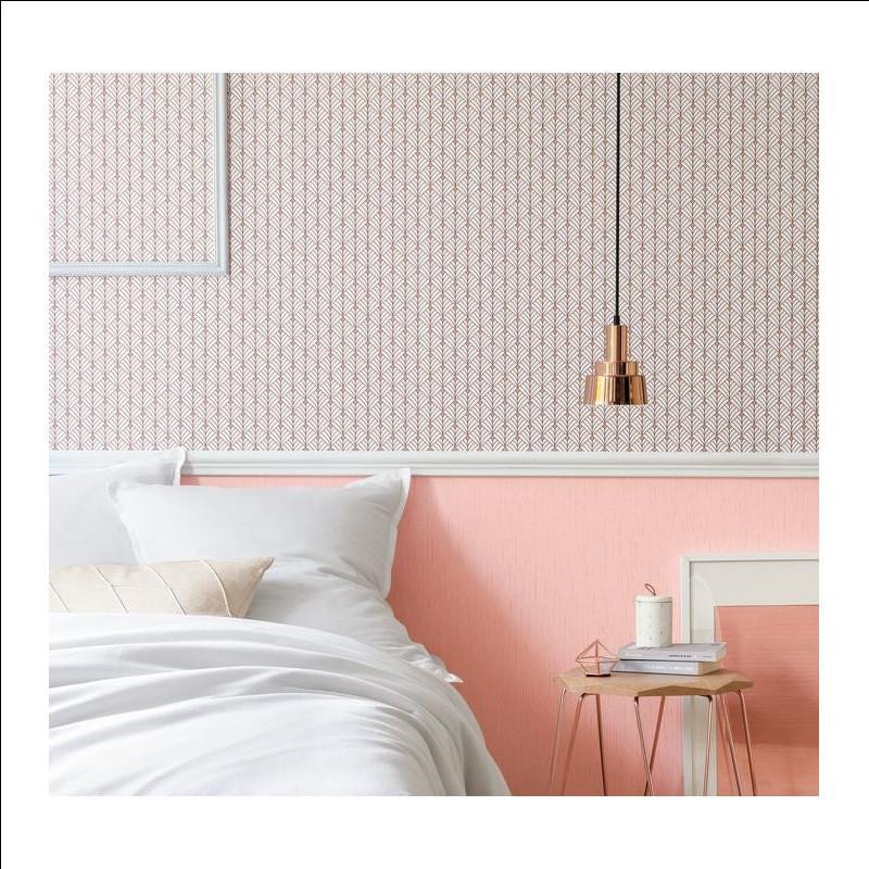 Papier peint Mistinguett terracotta et corail - SCARLETT - Caselio - SRL100434049