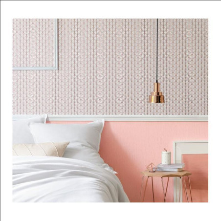 Papier peint Mistinguett terracotta et corail - SCARLETT - Caselio - SRL100434049