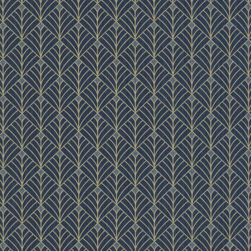 Papier peint Mistinguett bleu nuit et doré - SCARLETT - Caselio - SRL100436120