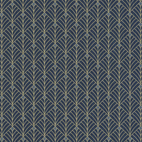 Papier peint Mistinguett bleu nuit et doré - SCARLETT - Caselio - SRL100436120