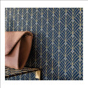 Papier peint Mistinguett bleu nuit et doré - SCARLETT - Caselio - SRL100436120