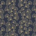Papier peint Ginkgo bleu nuit et doré - SCARLETT - Caselio - SRL100486062