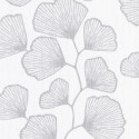 Papier peint Ginkgo blanc et gris - SCARLETT - Caselio - SRL100480000