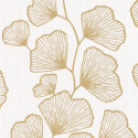 Papier peint Ginkgo beige et doré - SCARLETT - Caselio - SRL100481026