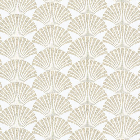 Papier peint Pearl blanc et doré - SCARLETT - Caselio - SRL100490020
