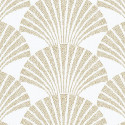 Papier peint Pearl blanc et doré - SCARLETT - Caselio - SRL100490020