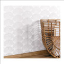 Papier peint Pearl blanc et argenté - SCARLETT - Caselio - SRL100490198