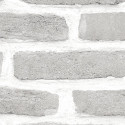 Papier peint Mur de Briques gris - ROLL IN STONES - Ugepa - J66609