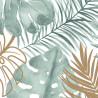 Papier peint Palmes Jungle - vert et cuivre - Ugepa