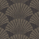 Papier peint PEARL gris anthracite et or - SCARLETT - Caselio