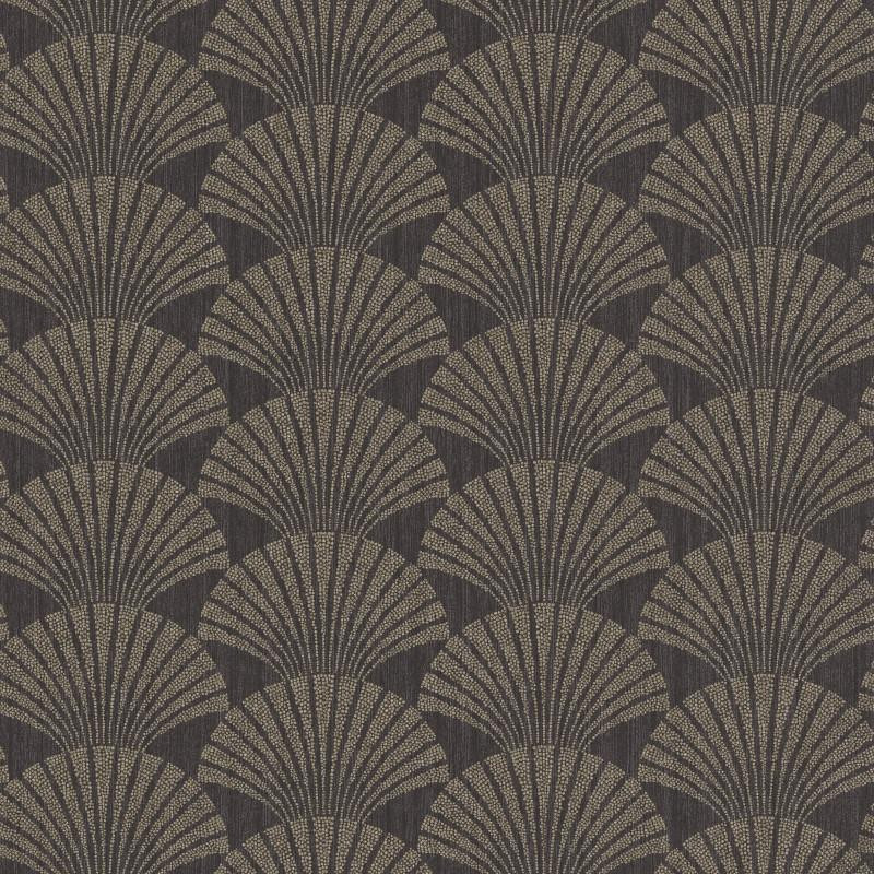 Papier peint Pearl gris anthracite et or - SCARLETT - Caselio - SRL100499029