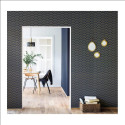 Papier peint PEARL bleu nuit et or - SCARLETT - Caselio